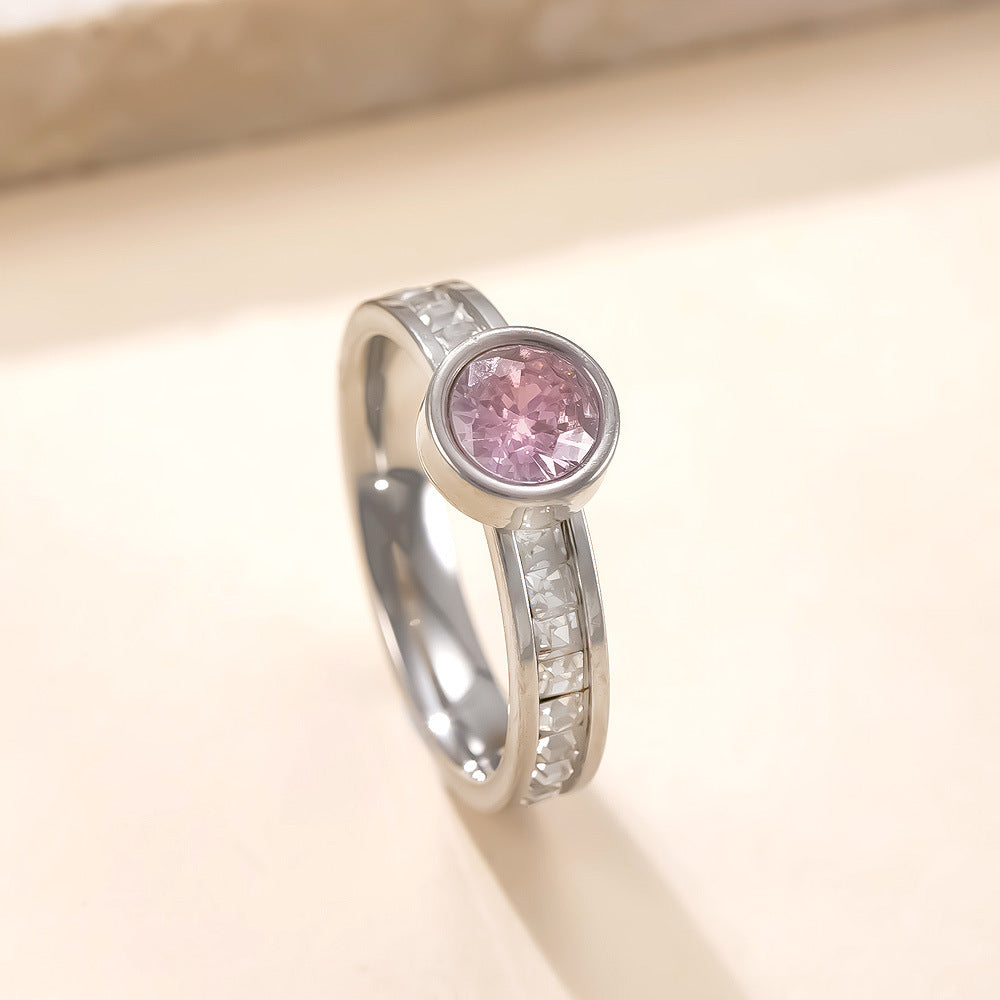 Collection Eclipse : Bague L’Anneau de Saturne en acier inoxydable