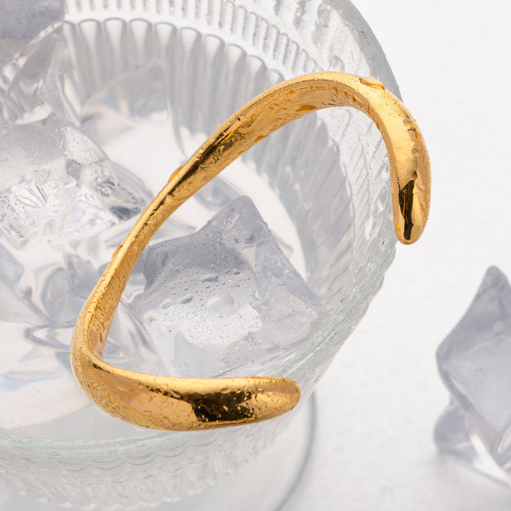 Collection Océan, Bracelet épais L'Elégance en acier inoxydable