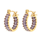 Collection Océan : Lysandra, Boucles d’oreilles colorés en acier inoxydable