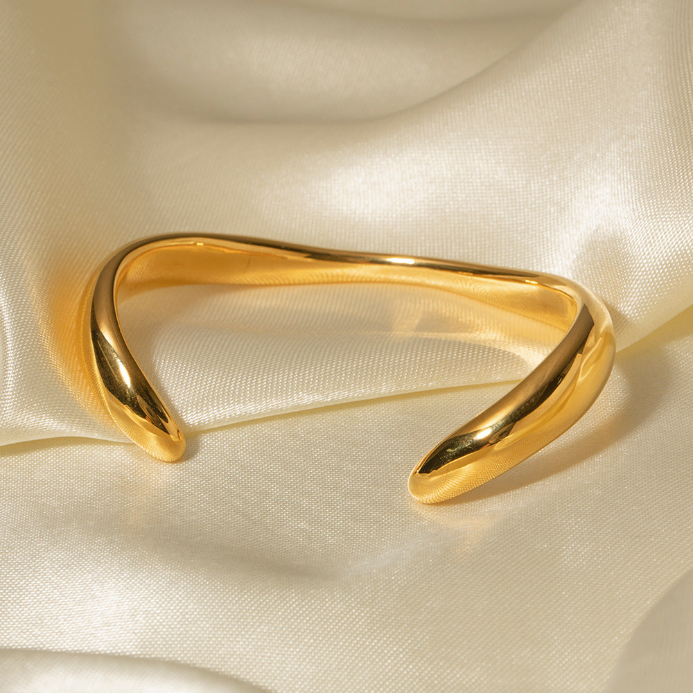Collection Océan, Bracelet épais L'Elégance en acier inoxydable