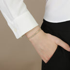Collection Eclipse : Cassiopée, Bracelet Ciel Étoilé en acier inoxydable