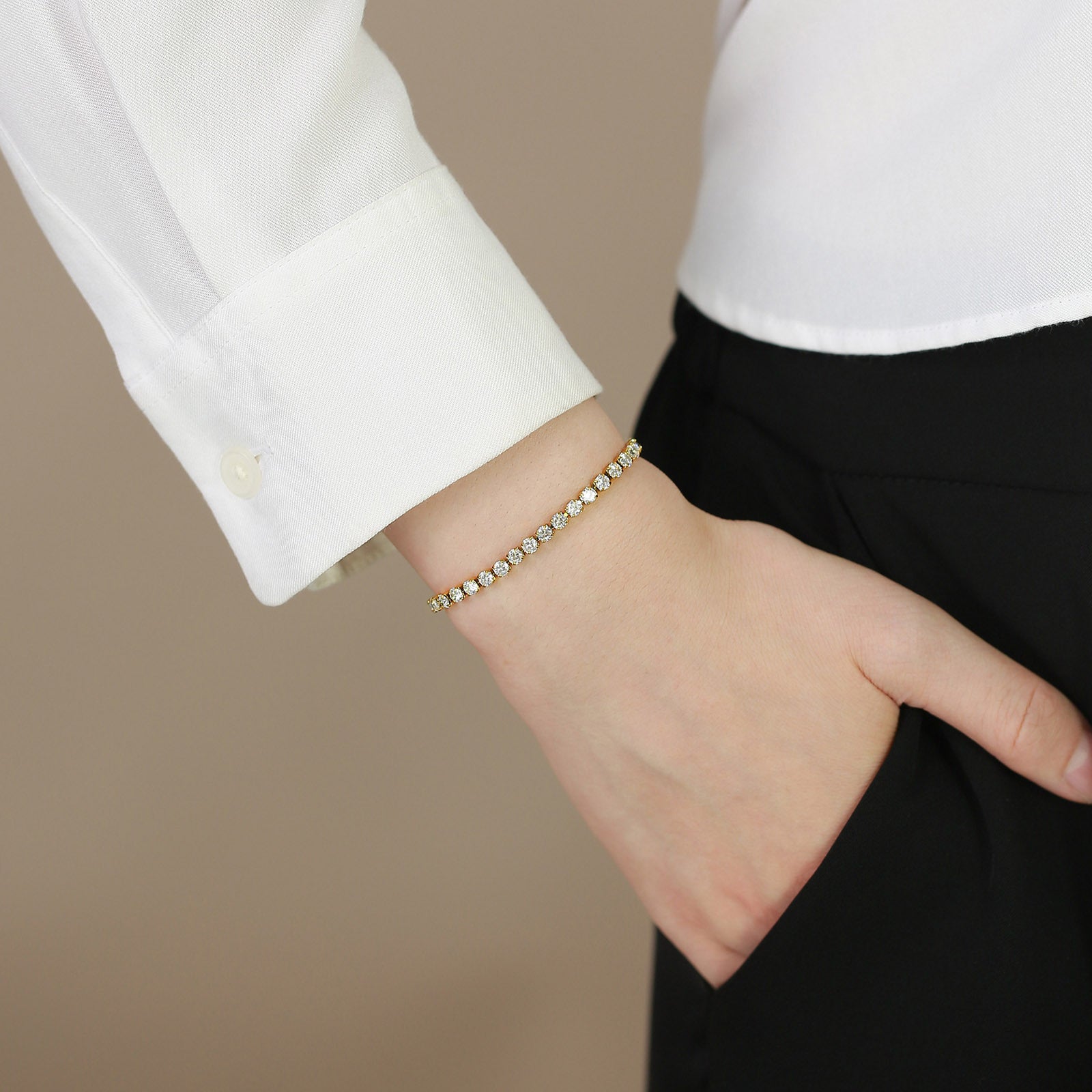 Collection Eclipse : Cassiopée, Bracelet Ciel Étoilé en acier inoxydable