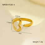 Collection Bijoux de l'Olympe : Orion, Bagues Les Comètes ajustables en acier inoxydable