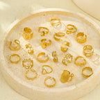 Collection Bijoux de l'Olympe : Orion, Bagues Les Comètes ajustables en acier inoxydable