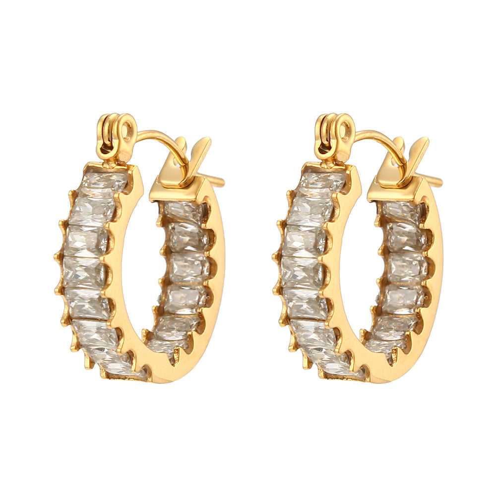 Collection Océan : Lysandra, Boucles d’oreilles colorés en acier inoxydable