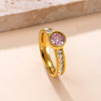Collection Eclipse : Bague L’Anneau de Saturne en acier inoxydable