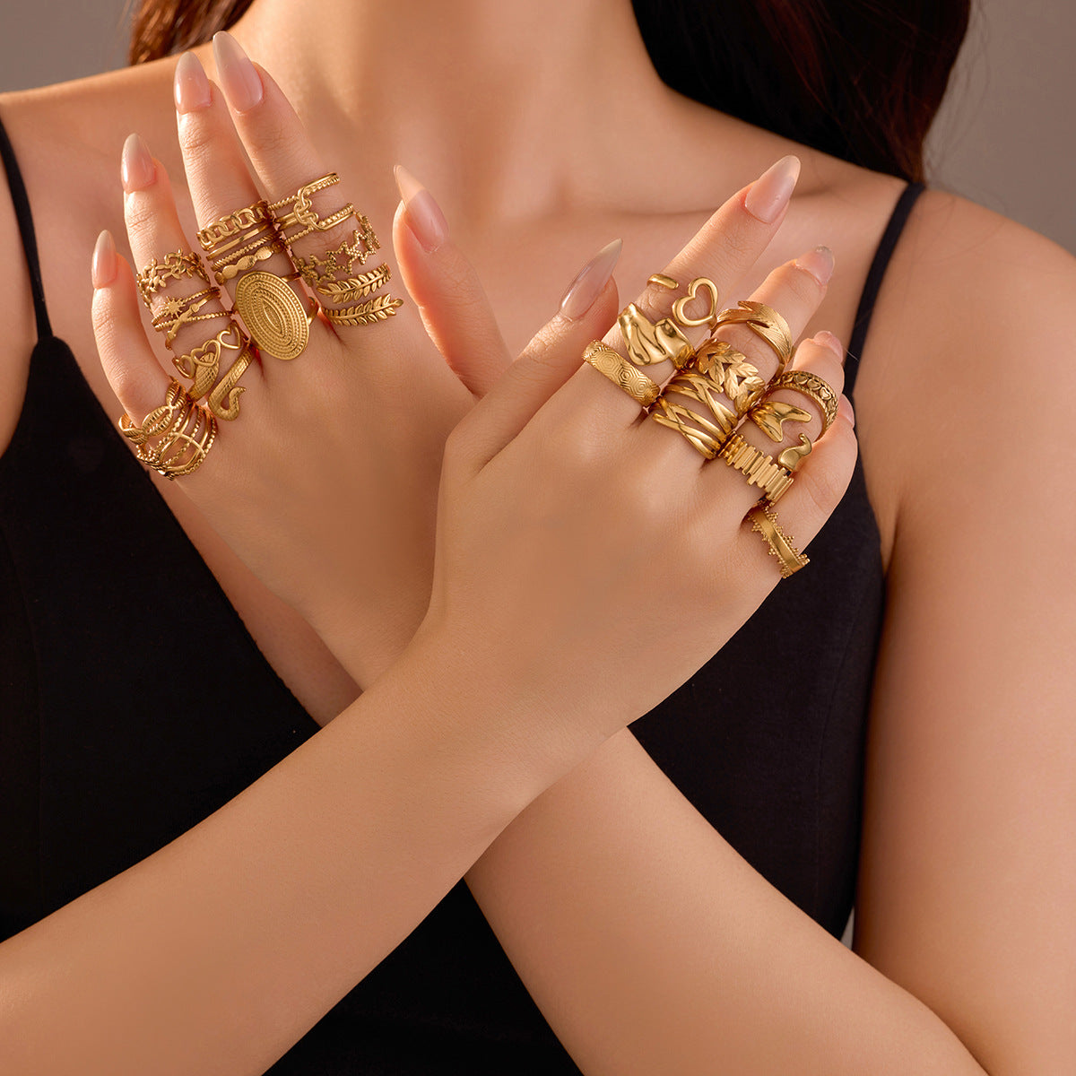 Collection Bijoux de l'Olympe : Orion, Bagues Les Comètes ajustables en acier inoxydable