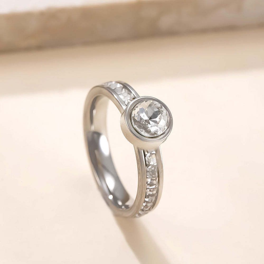 Collection Eclipse : Bague L’Anneau de Saturne en acier inoxydable