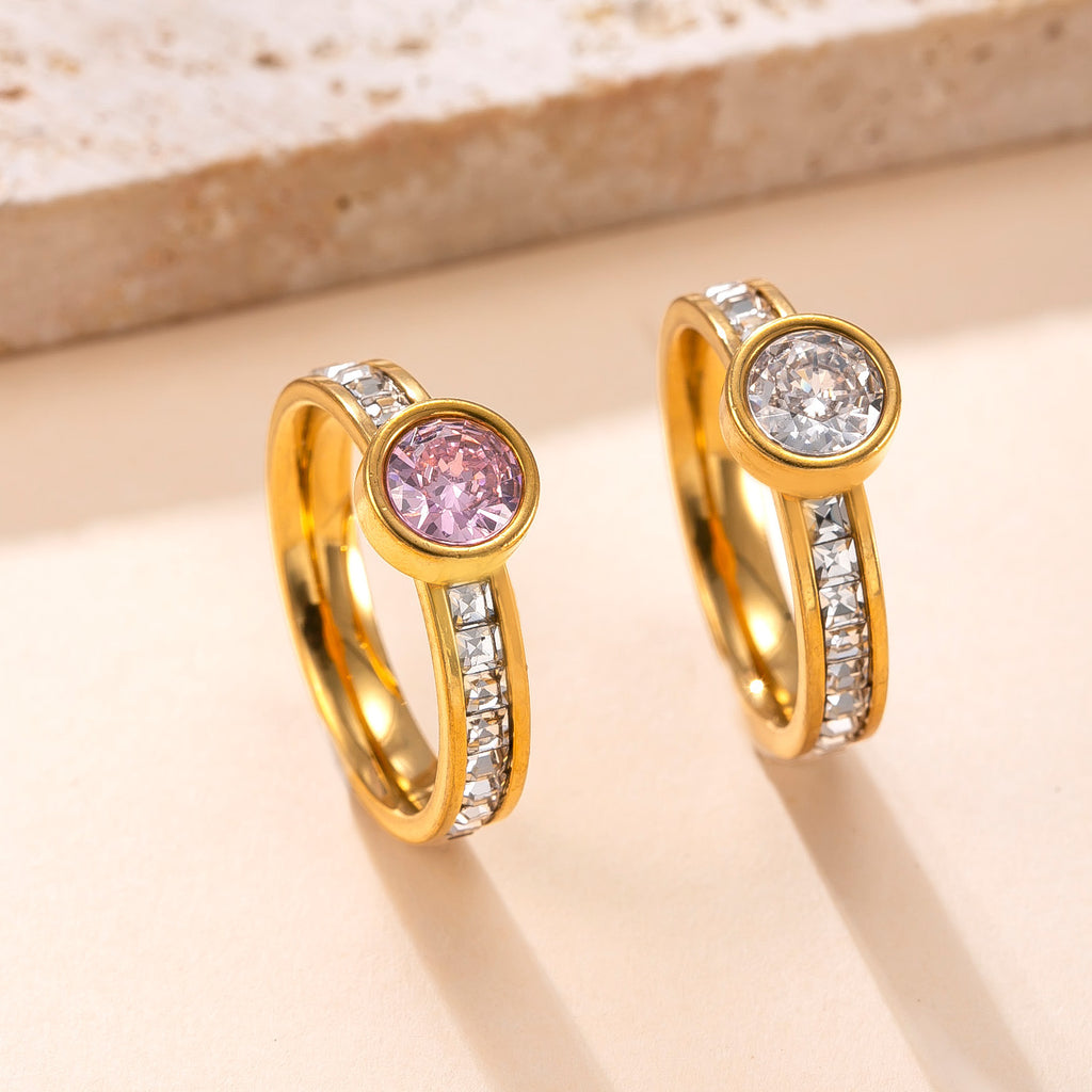 Collection Eclipse : Bague L’Anneau de Saturne en acier inoxydable
