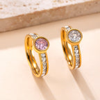 Collection Eclipse : Bague L’Anneau de Saturne en acier inoxydable