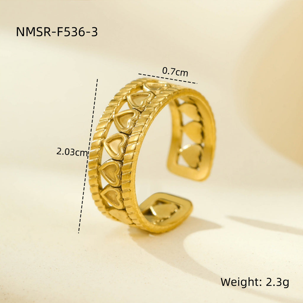 Collection Bijoux de l'Olympe : Orion, Bagues Les Comètes ajustables en acier inoxydable