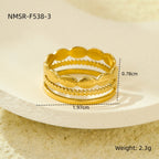 Collection Bijoux de l'Olympe : Orion, Bagues Les Comètes ajustables en acier inoxydable